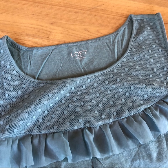 LOFT Dot Ruffle Tank - Picture 6 of 7